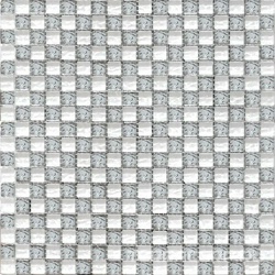 Мозаика Glass 2032 шахматка металик серебро-платина ZZ|30х30