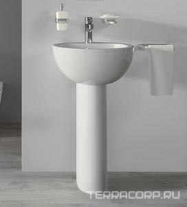 Раковина  Art Luxe 480*480*225, белый Sanita Luxe Art luxe WB.PD/Art/50-C/WHT.G/S1 / ARTSLWB01