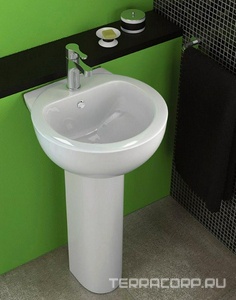 Раковина  Art Luxe 480*480*225, белый Sanita Luxe Art luxe WB.PD/Art/50-C/WHT.G/S1 / ARTSLWB01