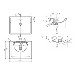 Раковина 60 см, для тумбы Q-Plus/Дрея ZZ Dreja Q Plus 191638