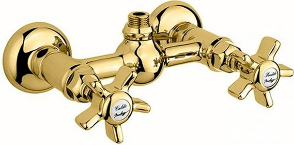 Смеситель для душа двухвентильный, (цв.гальван.золото, ручки Dames Anglaises), Nicolazzi ZZ Nicolazzi Tradizionale 1425 GB 18