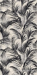 Керамическая плитка Kerama Marazzi Тропикаль  листья чёрный обрезной XX 30x60 Комбинированный 
