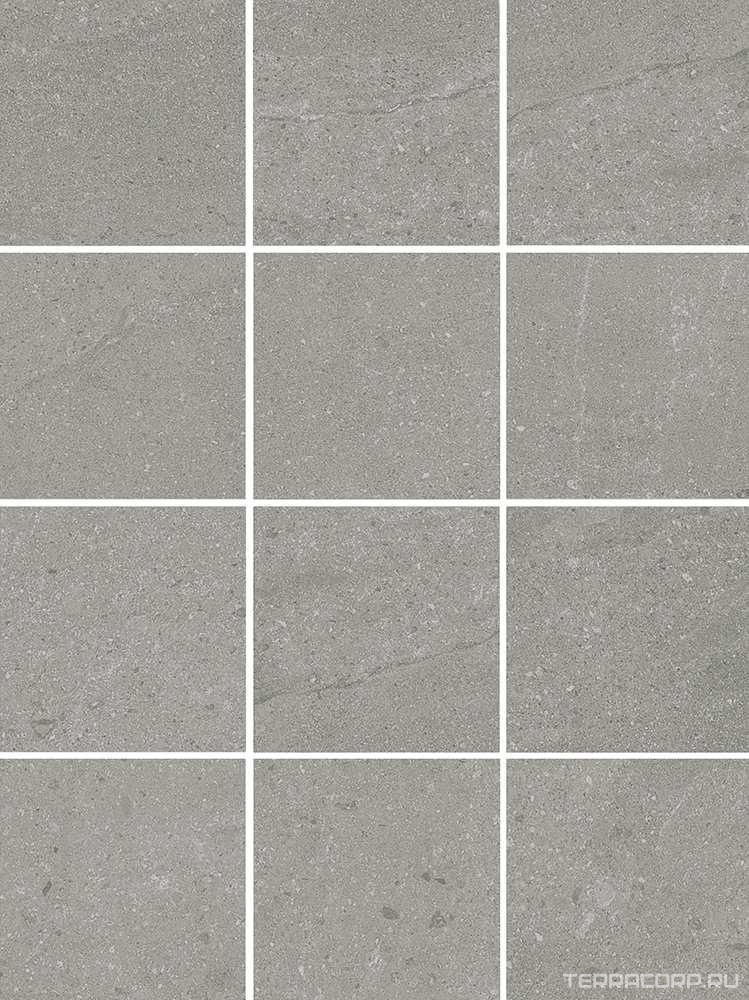 Керамическая плитка Kerama Marazzi Матрикс серый, полотно 29,8х39,8 из 12 частей 9,8х9,8 Серый, фото 7