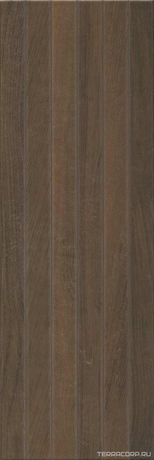 Керамическая плитка Kerama Marazzi Семпионе коричневый темный структура обрезной 30x89,5 Коричневый, фото 5