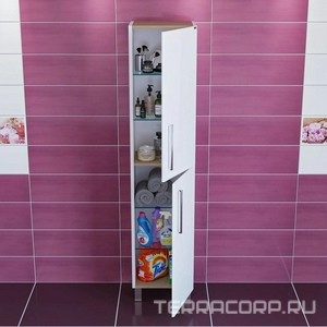 Пенал подвесной "" 40 см., с бельевой корзиной, цвет белый ZZ Санта Вегас 526005