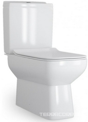 Унитаз-компакт Della Quattro Slim| 64x38x78