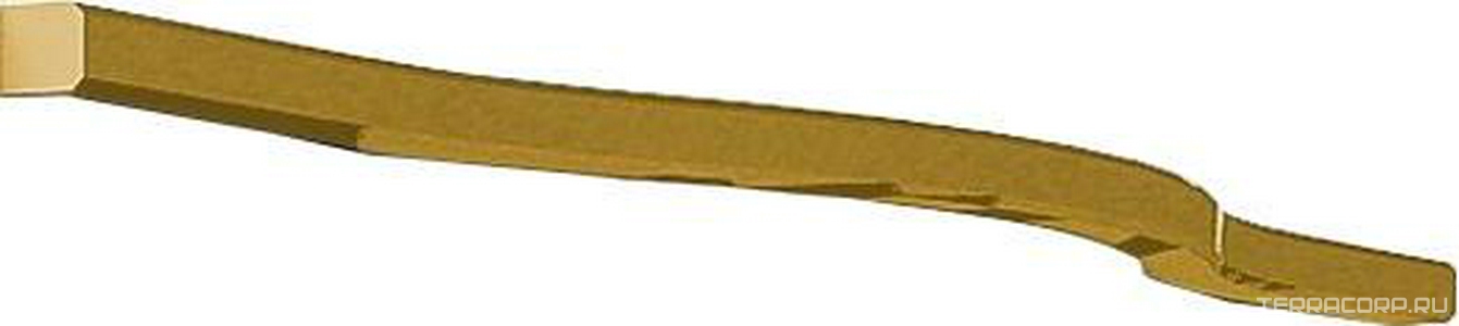 Ручка-скоба для мебельной тумбы, 32 см, (цв.Oro),  ZZ Cezares Tiffany 40392