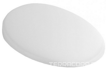 Сиденье с крышкой для унитаза, шарниры хром (R1white alpin ceramicplus), Amadea XX