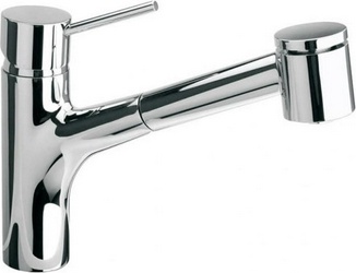 Смеситель для кухни, с выдвижным душем, 2 типа струи, (цв.хром), Cox ZZ