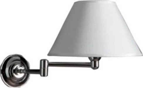 Светильник настенный, на повортном кронштейне, БЕЗ абажура арт.45 MOB21, (цв. хром)  KL Simas Victoria 45 MOB19