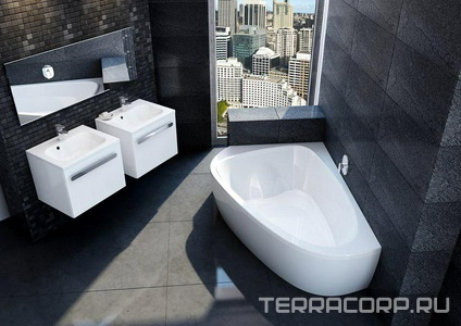 Ванна акриловая Love STORY II 139х196 левая Ravak Love Story II C751000000