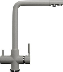 Смеситель Ulgran U-016 310 серый, для кухонной мойки| 14x33x20