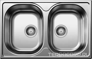 Мойка кухонная Blanco Tipo 8 Compact сталь| 50x78x17