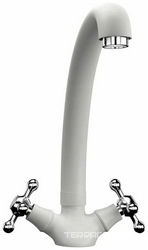 Смеситель Ulgran U-013(341) молочный, для кухонной мойки| 16x21x27