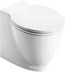 Унитаз напольный 48х58хh42см, без сиденья, для установки со скрытым в стене бачком смыва (крепл. в компл.), Zero+ XX