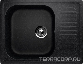 Мойка кухонная Ulgran U-202-308 черный| 49x64x19