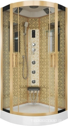 Душевая кабина Niagara Lux 7715G золото| 90x220x90