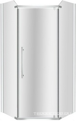 Душевое ограждение Aurora 90x90, стекло прозрачное, профиль хром, БЕЗ поддона ZZ