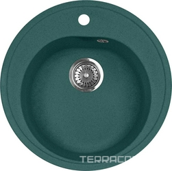 Мойка кухонная AquaGranitEx M-08 зеленая| 50x50x18