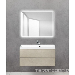 Зеркало 900x30x800мм, реверс., с встроенным по периметру светильником, сенсорным выключателем и подогревом, 12W, 220-240V, BelBagno ZZ BelBagno Универсал SPC-MAR-900-800-LED-TCH-WARM