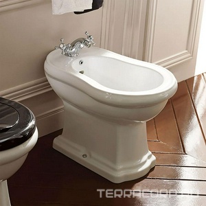 Биде напольное, 38,5х60хh41см, с 1 отв.д/смесит., (без крепл.к полу арт.7603 хх),  Kerasan Retro 1020 01