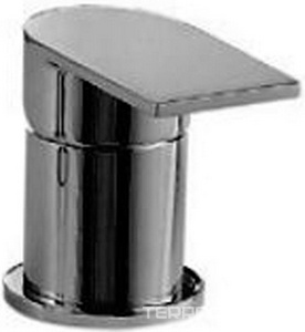 Смеситель для ванны, встраиваемый в борт, лейка и шланг в компл., (цв. чёрный/хром),  ZZ 3M Ran 2268 NC