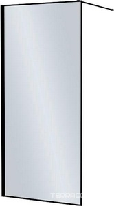 Душевая перегородка Iddis Slide SLi8BS1i23 Walk In 100*195, профиль черный, стекло прозрачное ZZ Iddis slide SLi8BS1i23