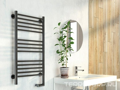 Полотенцесушитель " 2.0" 600x500 мм, прямая перекладина, электрический, пульт справа, в компл. 4 телескоп.кроншт. цвет хром ZZ Сунержа Богема 00-5205-6050