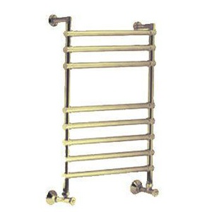 Полотенцесушитель 500(530)хh762х125мм, подвод воды int.470мм, (цв.золото), краны, крепёж в компл., (ГВС, 6 bar) Margaroli 464 ZZ Margaroli Sole 464/8/500 GL