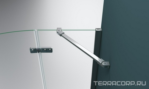 Душевое ограждение 900x900x1950 мм, 2 распашных двери, 2 неподвижных секции, (стекло прозрачн.6 мм, фурн.цв.хром),  ZZ BelBagno Kraft KRAFT-R-2-90-C-Cr