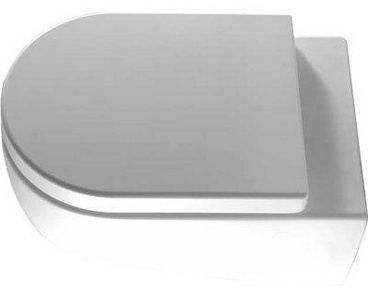 Унитаз подвесной 34х53см, крепёж в компл, (без сиденья),  ZZ Ceramica Cielo Smile SMVSNW Gloss White