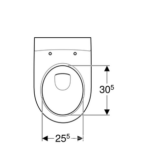 Унитаз подвесной 355х530мм, безободковый Rimfree®, без сиденья,  ZZ Geberit iCon 204060000