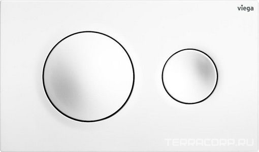 Панель смыва для унитазов Visign for style 20, пластик, цвет альпийский белый ZZ Viega Prevista 773793