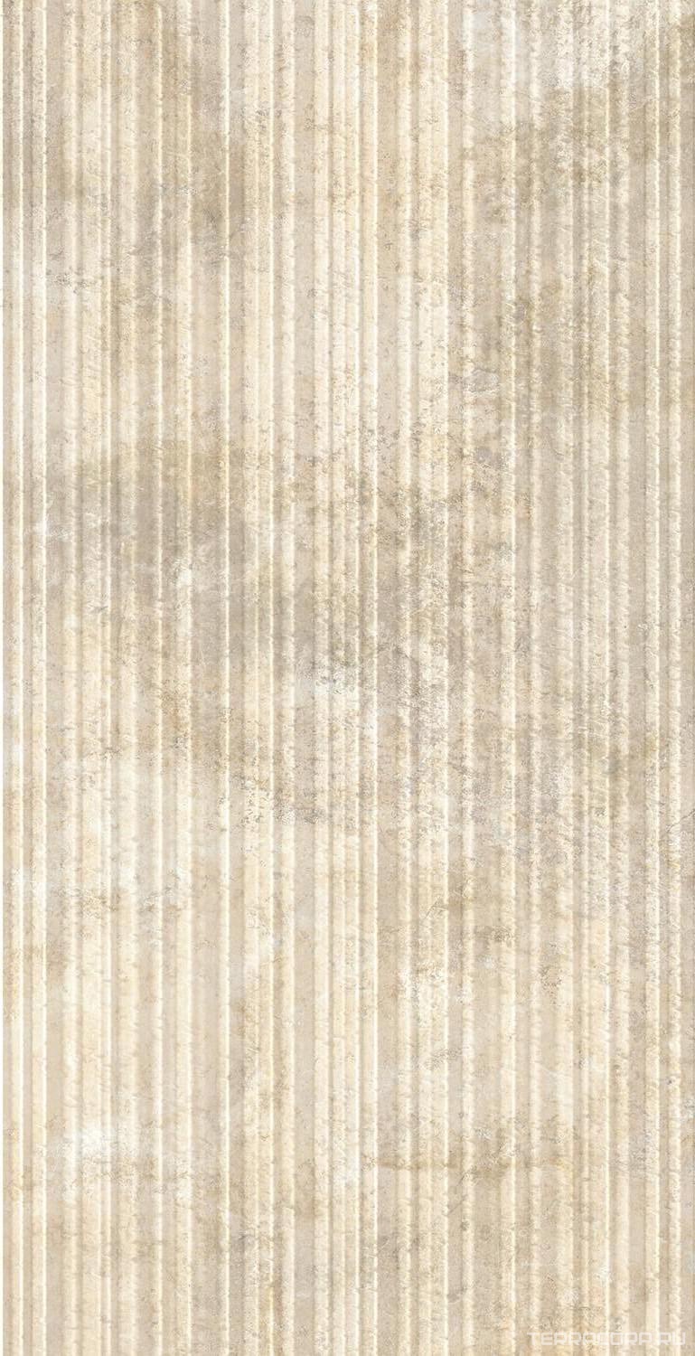 Керамическая плитка Atlas Concorde Italy Aix 3D Row Blanc 40x80 Бежевый, фото 3