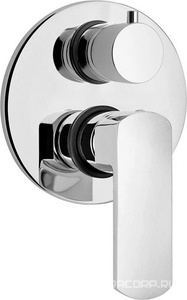 Смеситель для душа, встраиваемый в стену, с переключателем, (цв.хром),  ZZ Paini Ovo 86CR6911