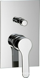Смеситель для душа, встраиваемый в стену, с переключателем, (цв. хром) Klab ZZ