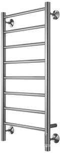 Полотенцесушитель "" П8 400х850 мм электрика (проводка: скрытая+кабель-вилка),ТЭН справа, цвет хром, ZZ Terminus Аврора 4670078531162