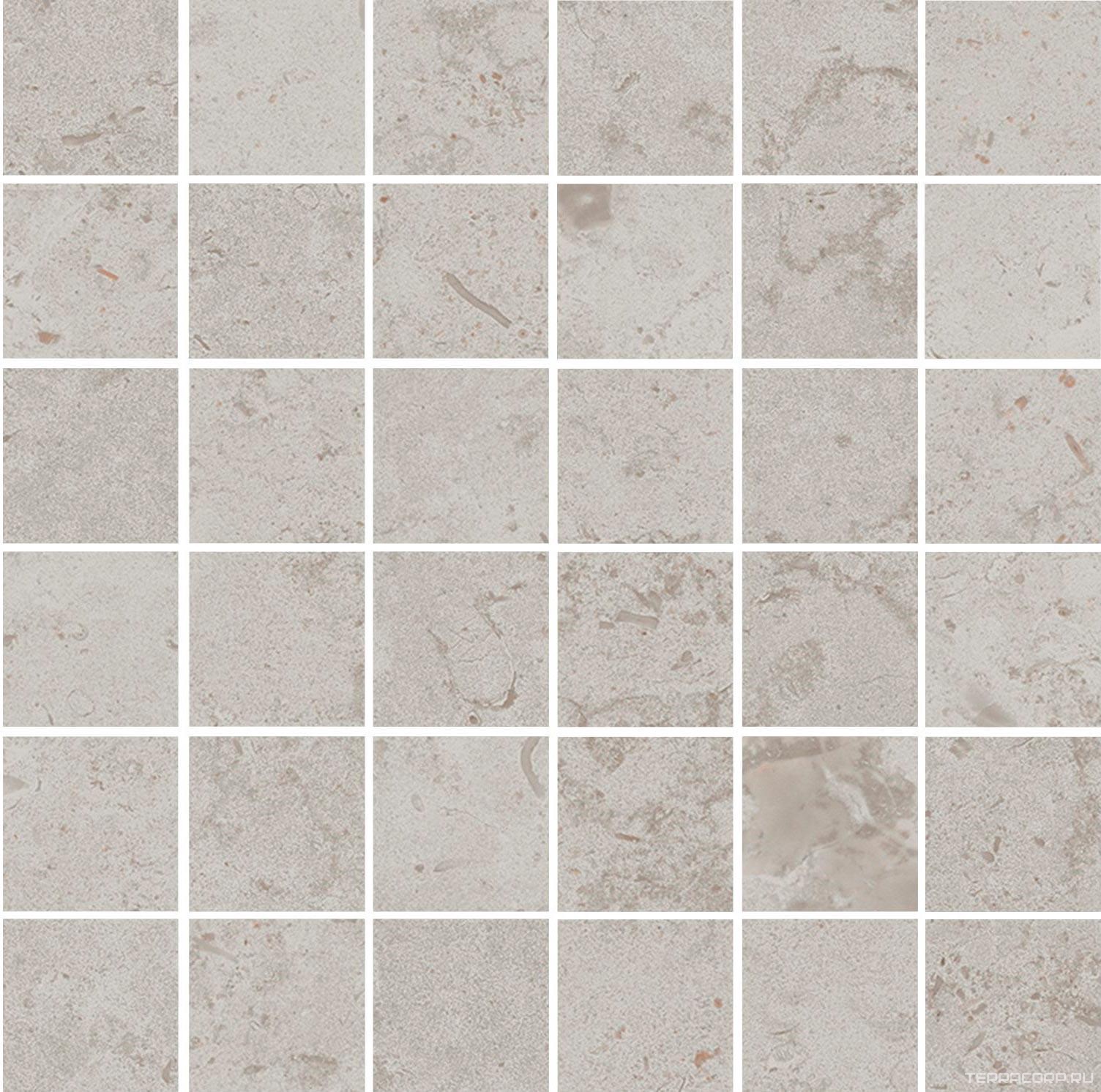 Керамогранит Kerama Marazzi Лаймстоун Декор Про серый светлый матовый мозаичный 30х30 Серый, фото 3