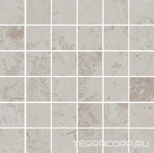 Керамогранит Kerama Marazzi Лаймстоун Декор Про  серый светлый матовый мозаичный 30х30 Серый 