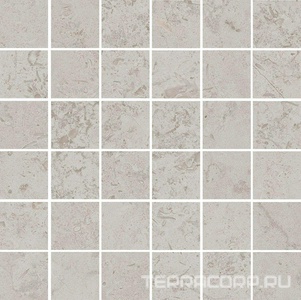 Керамогранит Kerama Marazzi Лаймстоун Декор Про  серый светлый матовый мозаичный 30х30 Серый 