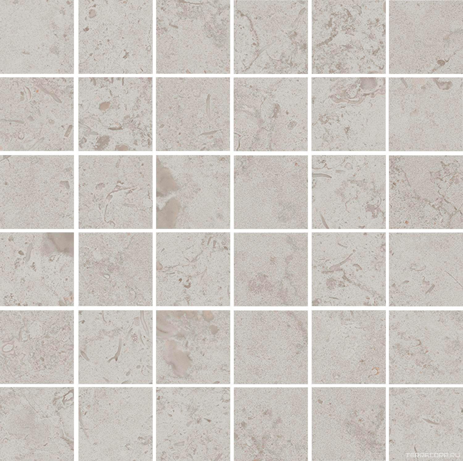 Керамогранит Kerama Marazzi Лаймстоун Декор Про серый светлый матовый мозаичный 30х30 Серый, фото 7