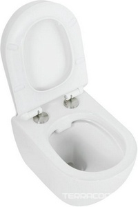 Унитаз подвесной, безободковый 370х505мм, (без сиденья),  Cezares Stylus CZR-513-TH-R