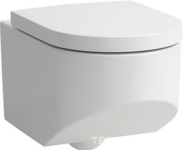 Унитаз подвесной, безободковый Rimless, 530х370мм, без сиденья, крепеж в компл.,  ZZ Laufen Sonar 8.2034.1.000.000.1