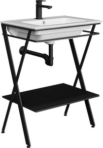 Металлическая структура PIANO Next напольная 65, черная матовая ZZ Kerama Marazzi Piano Next PIA.N.65\BLK