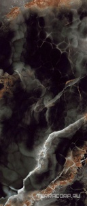 Керамогранит COEM ceramiche Onice Effect  Deep Dark pol. 120x280 Коричневый 