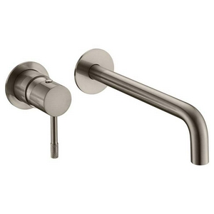 Смеситель для раковины Boheme Uno 465-GM С ВНУТРЕННЕЙ ЧАСТЬЮ gun metall, встраиваемый в стену, цв.серый, ZZ Boheme UNO 465-GM