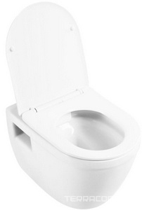 Унитаз подвесной, безободковый, 524x366x345мм, сиденье с микролифтом в компл.,  BelBagno Loto BB070CHR/SC