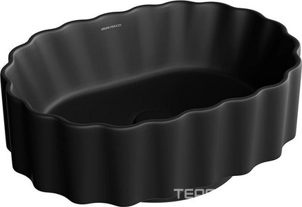 Раковина 50 см ARTBASIN Conchiglia, цв черный матовый , БЕЗ донного клапана ZZ Kerama Marazzi Artbasin CC.wb.50\BLK.M