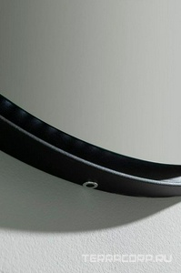 Зеркало круглое 800 мм с LED-посветкой и сенс.выключателем, (цвет черный),  ZZ Allen Brau Infinity 1.21017.BL