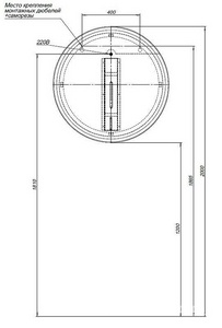 Зеркало круглое 800 мм с LED-посветкой и сенс.выключателем, (цвет черный),  ZZ Allen Brau Infinity 1.21017.BL